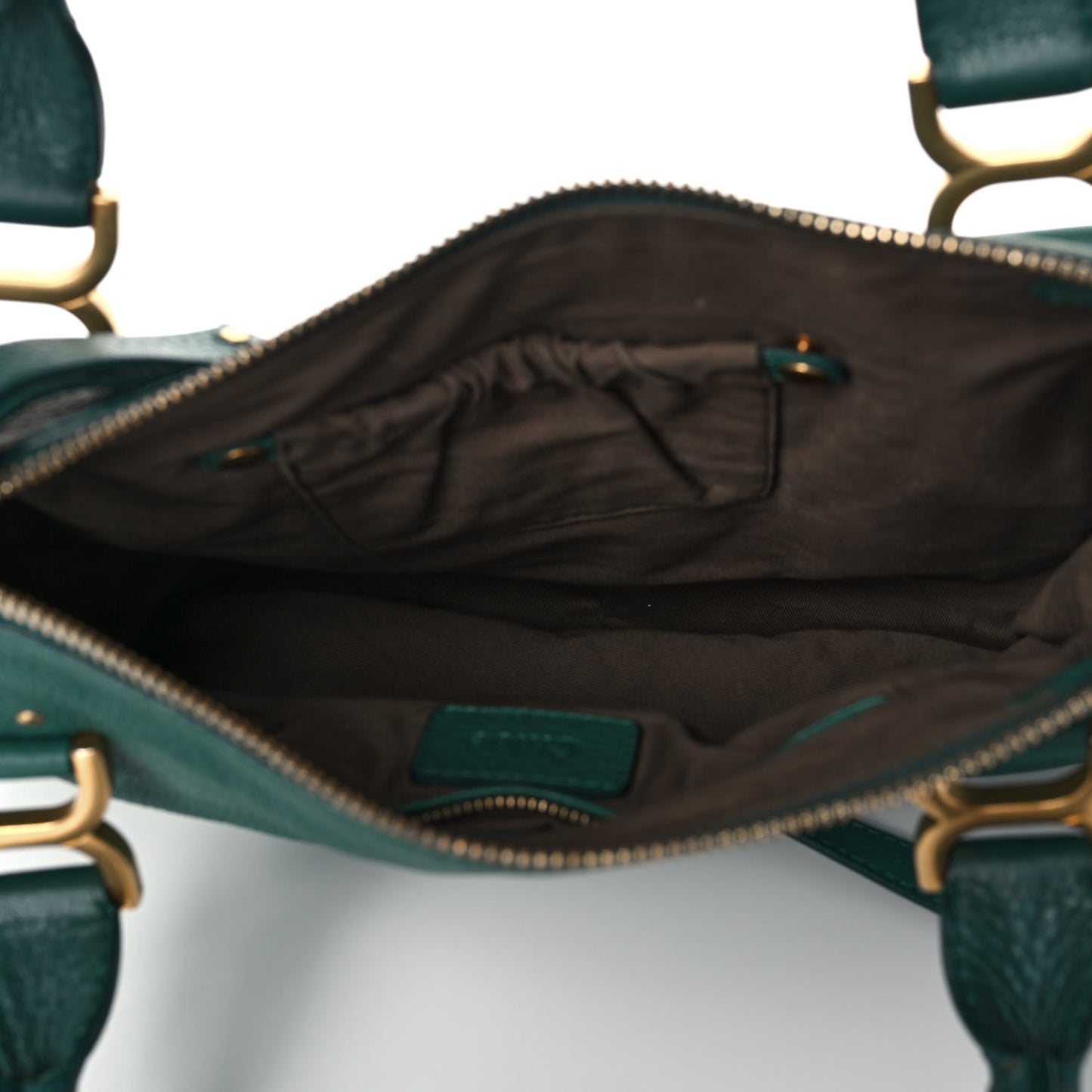 Calfskin Medium Marcie Satchel Emerald