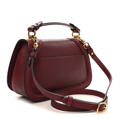 Gucci Roxy Calfskin Medium Blondie Top Handle Bag Rosso Ancora 3 of 10