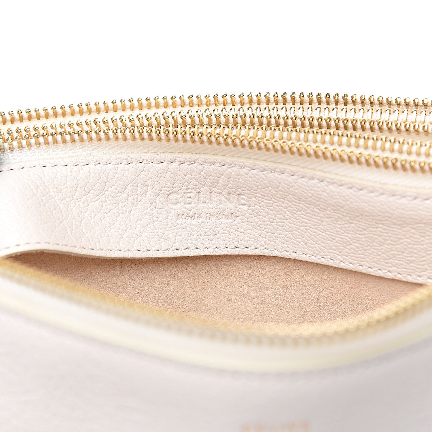 Celine Lambskin Large Trio Crossbody Bag Linen 6 of 12