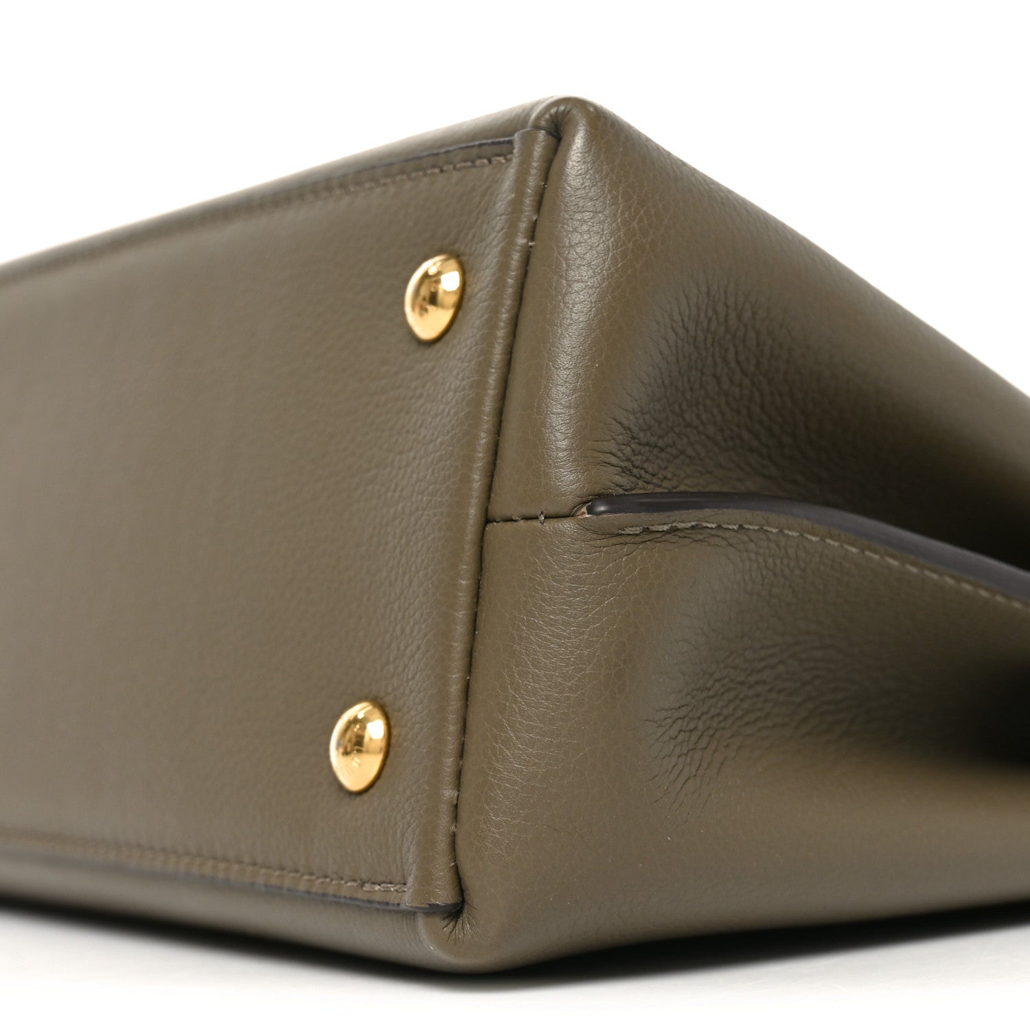 Louis Vuitton Soft Calfskin Lockme Ever BB Smokey Brown Quartz Green 9 of 9