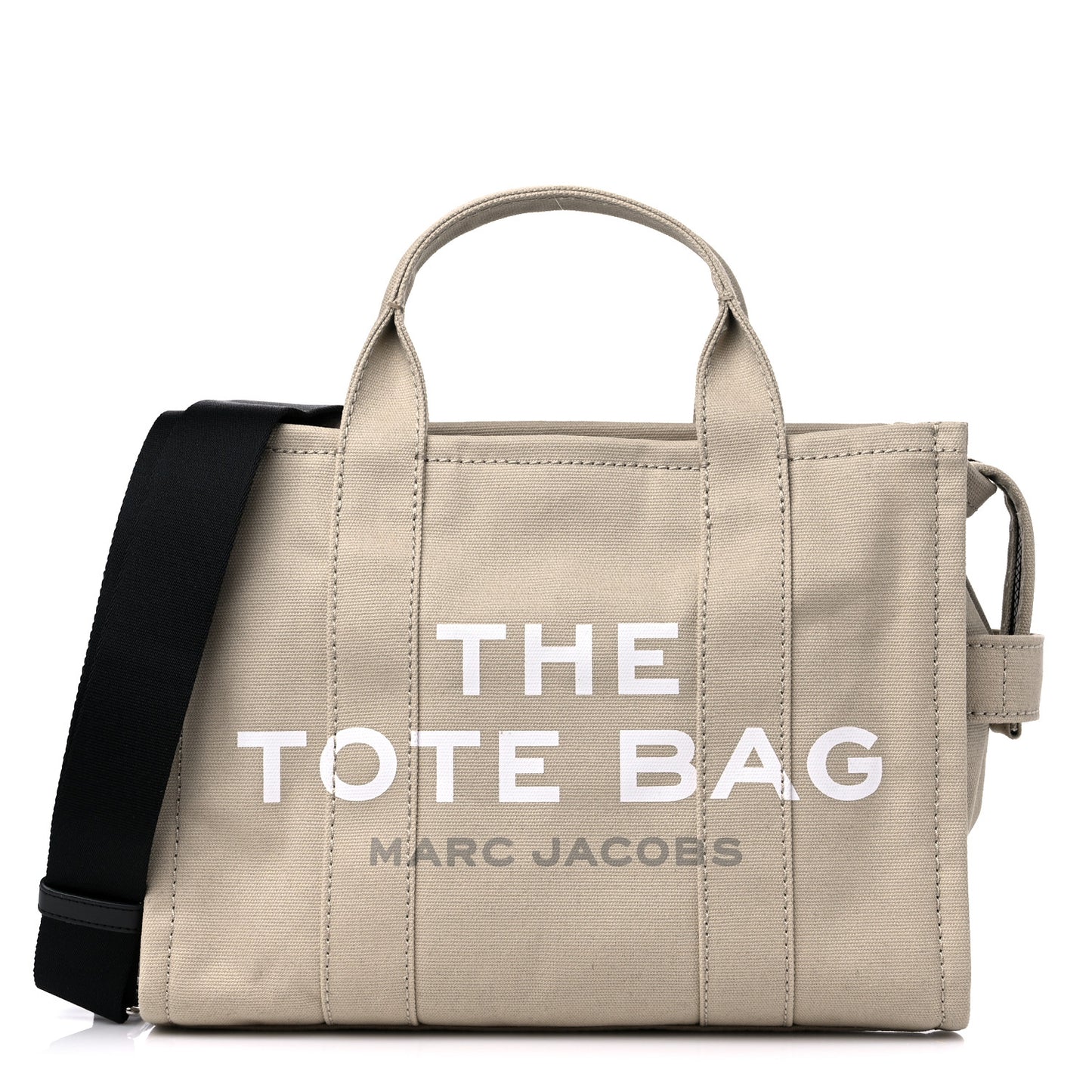 Cotton Canvas Medium The Traveler Tote Bag Beige