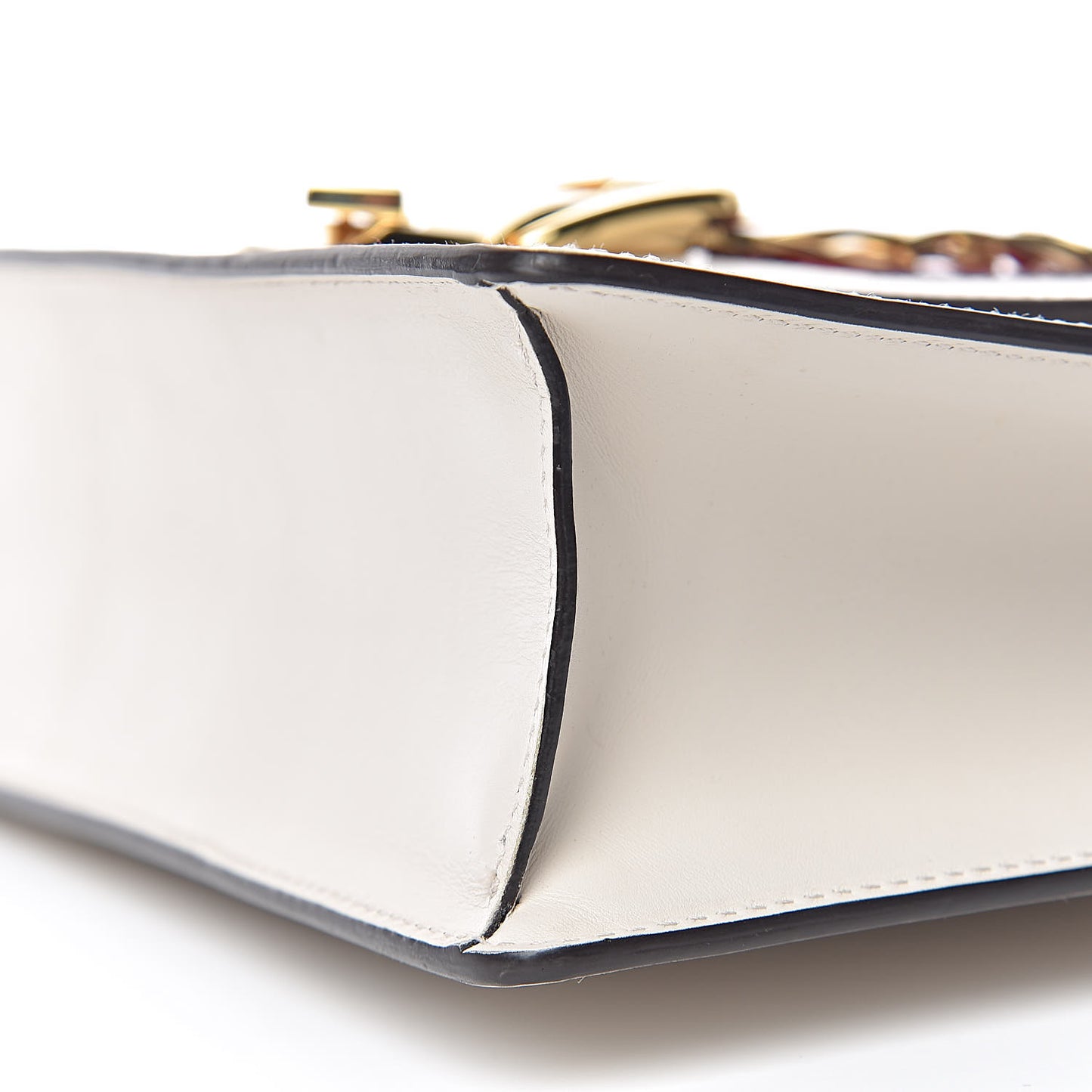 Calfskin Small Sylvie Shoulder Bag Off White