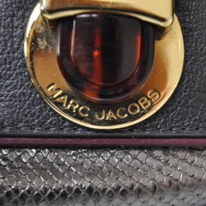 Marc Jacobs Python Capra Satchel Anthracite 10 of 12
