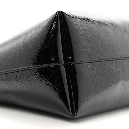 Saint Laurent Patent Calfskin Large Shopping Tote Black 10 of 12