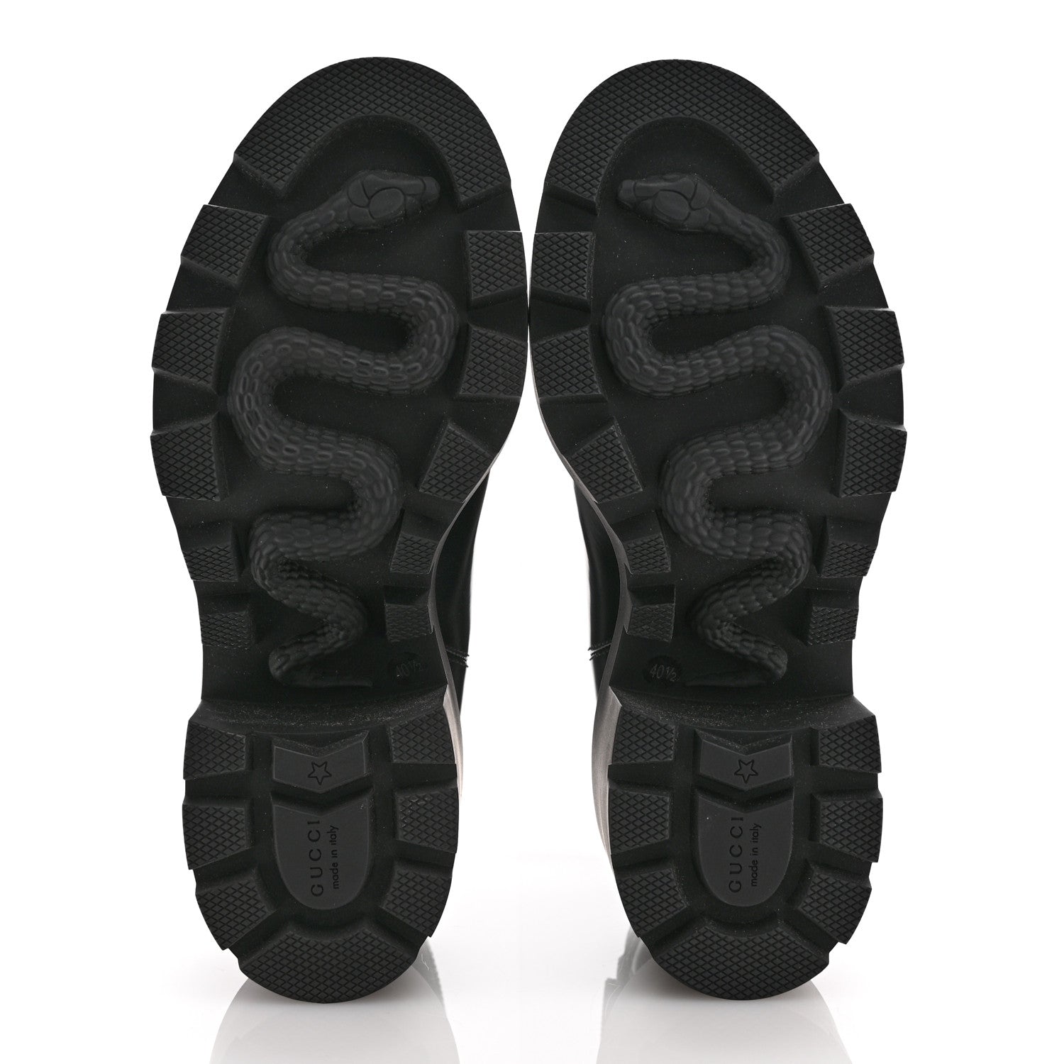 Gucci Magnum Calfskin Logo Ankle Boots 40.5 Black 6 of 11