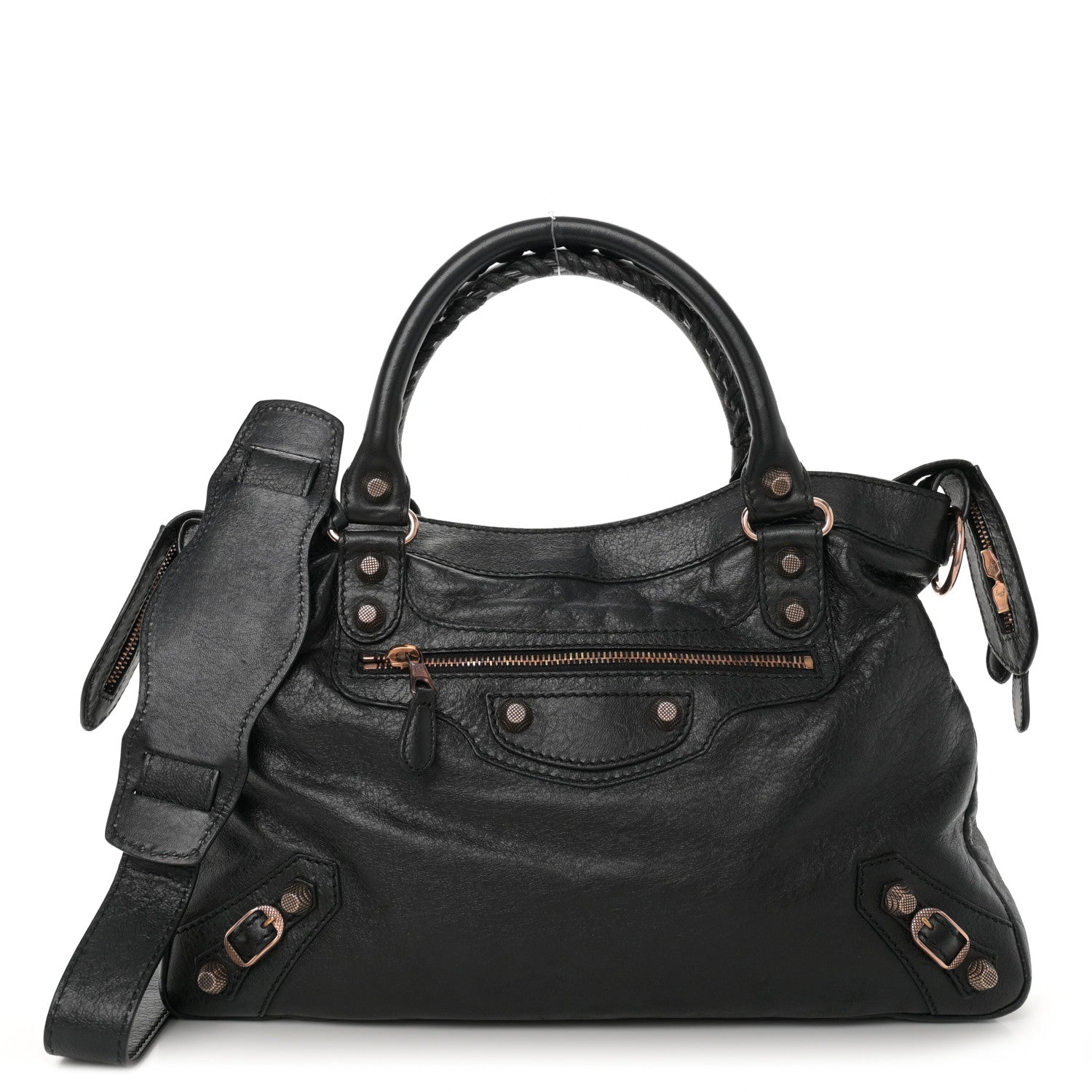 Balenciaga Agneau Giant 12 Rose Gold Hardware Town Black 1 of 11