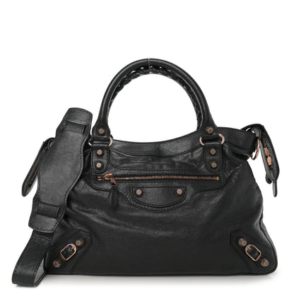 Balenciaga Agneau Giant 12 Rose Gold Hardware Town Black 1 of 11