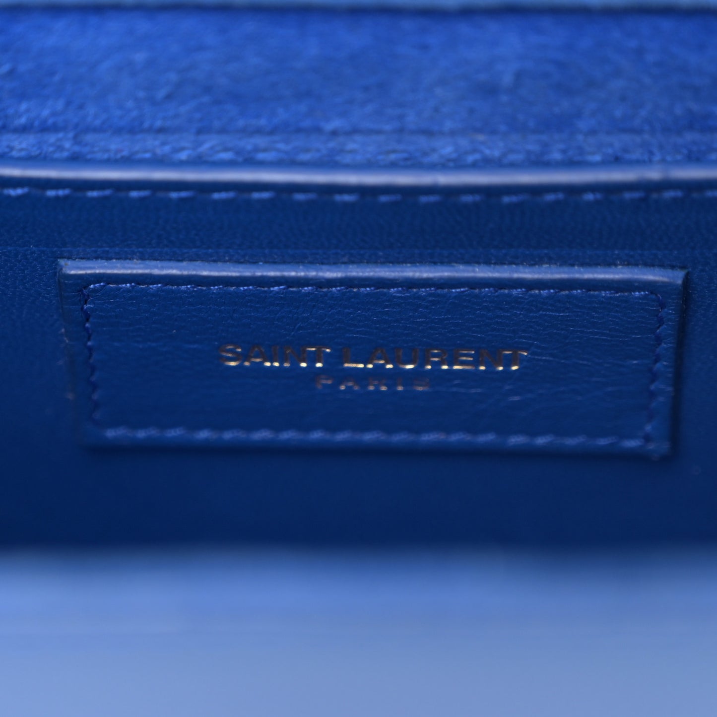 Grain De Poudre Small Classic Monogram Kate Satchel Royal Blue