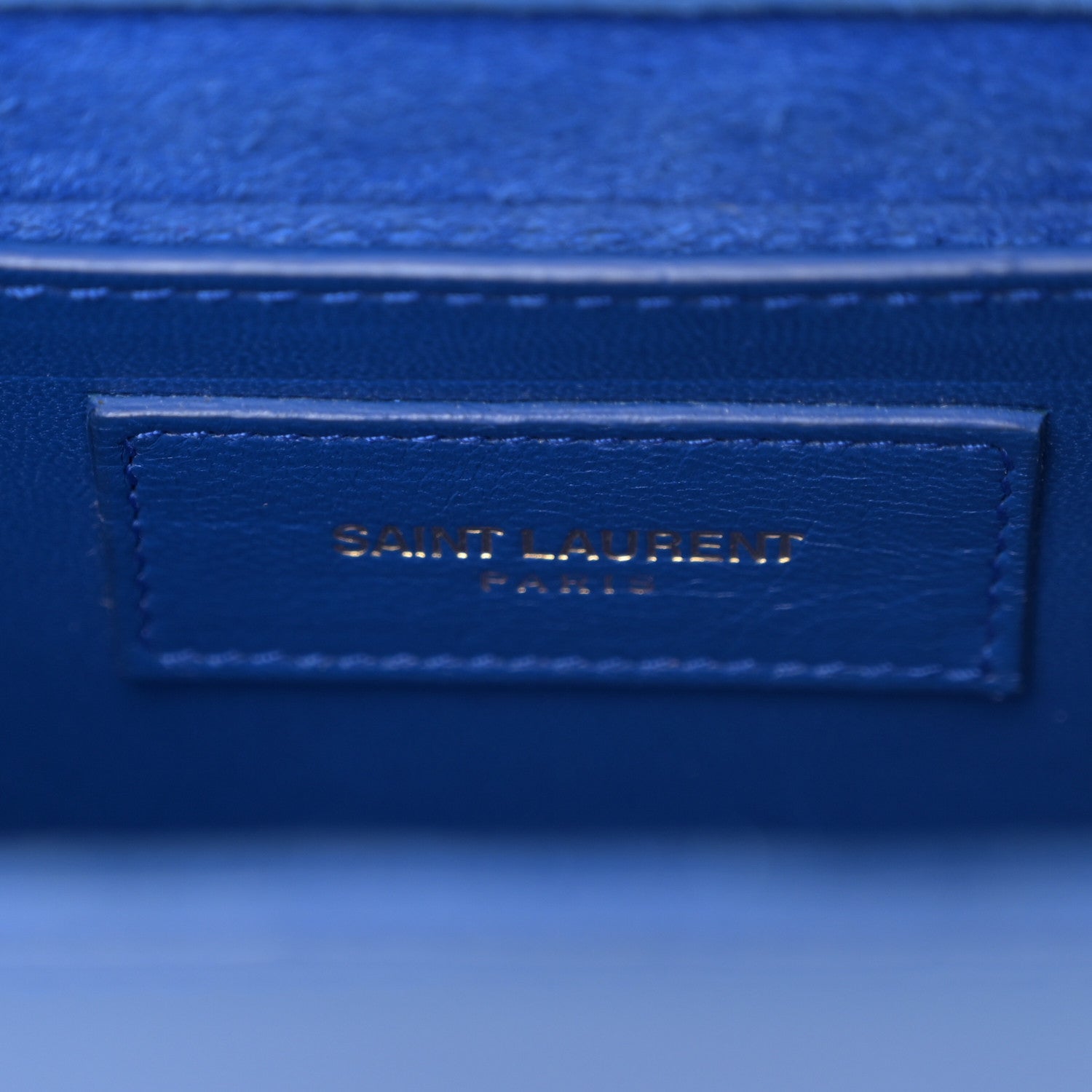 Saint Laurent Grain De Poudre Small Classic Monogram Kate Satchel Royal Blue 6 of 10
