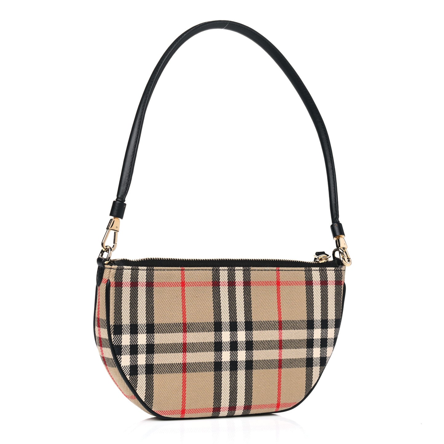 Vintage Check Calfskin Olympia Pouch Archive Beige