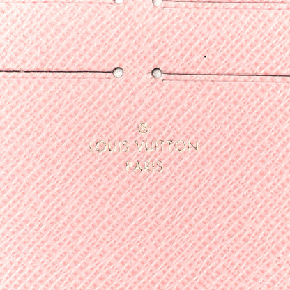 Louis Vuitton Calfskin Felicie Card Holder Insert Rose Ballerine 6 of 11