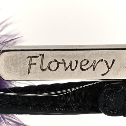 Fendi Fox Fur Monster Flowery Mini Bag Bug Charm Viola Acqua Multicolor 4 of 4