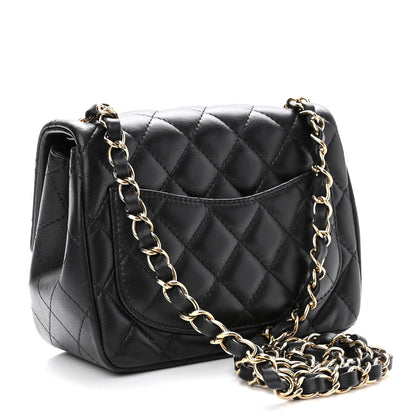 Chanel Lambskin Quilted Mini Square Flap Black 3 of 10