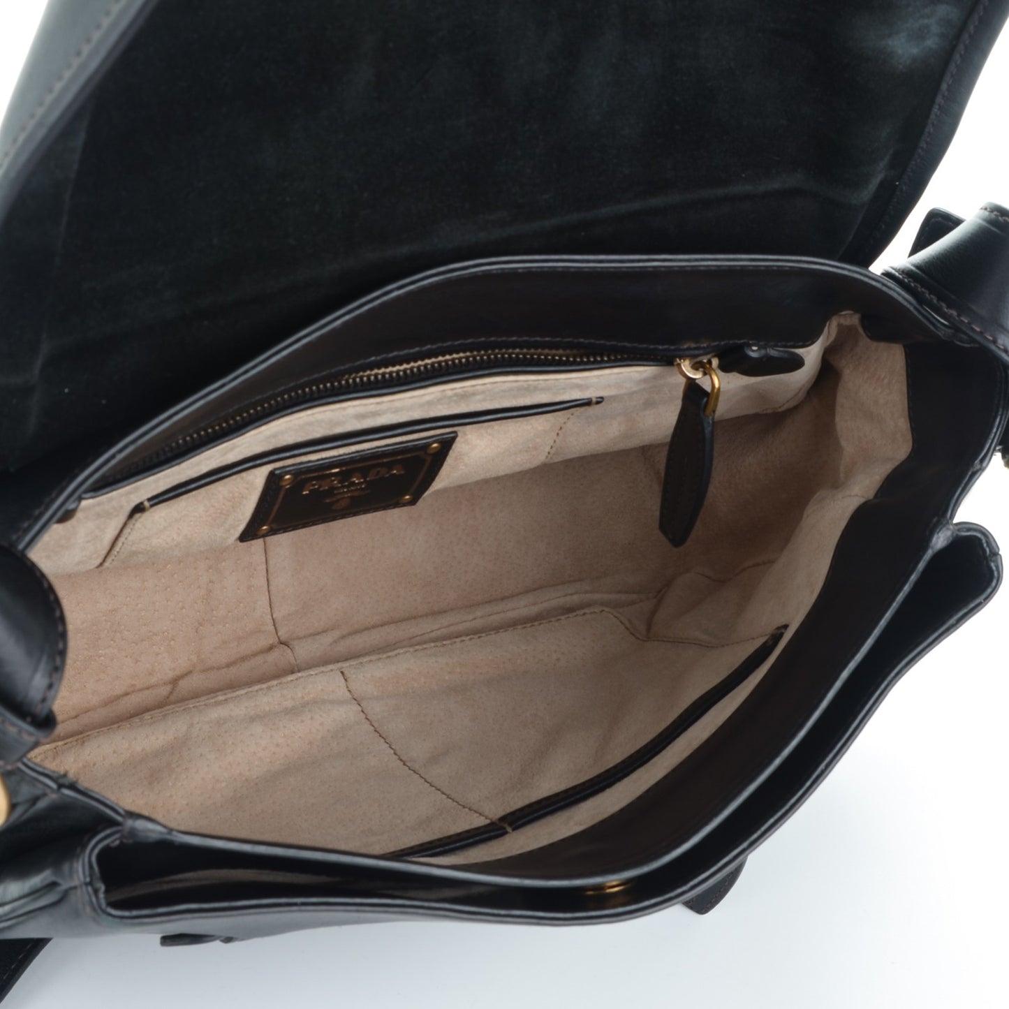 Soft Calf Saddle Bag Nero Black