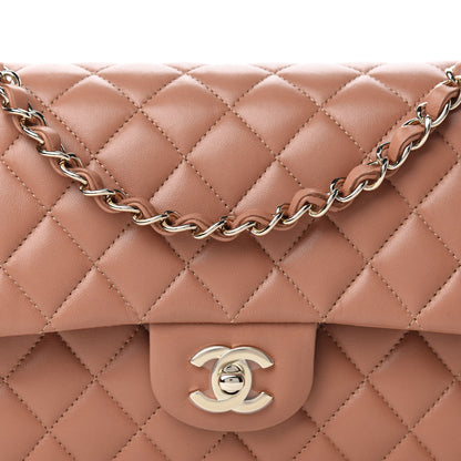 Chanel Lambskin Quilted Medium Double Flap Brown 10 of 10