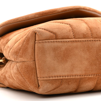 Saint Laurent Suede Toy Loulou Shoulder Bag Cinnamon 9 of 11