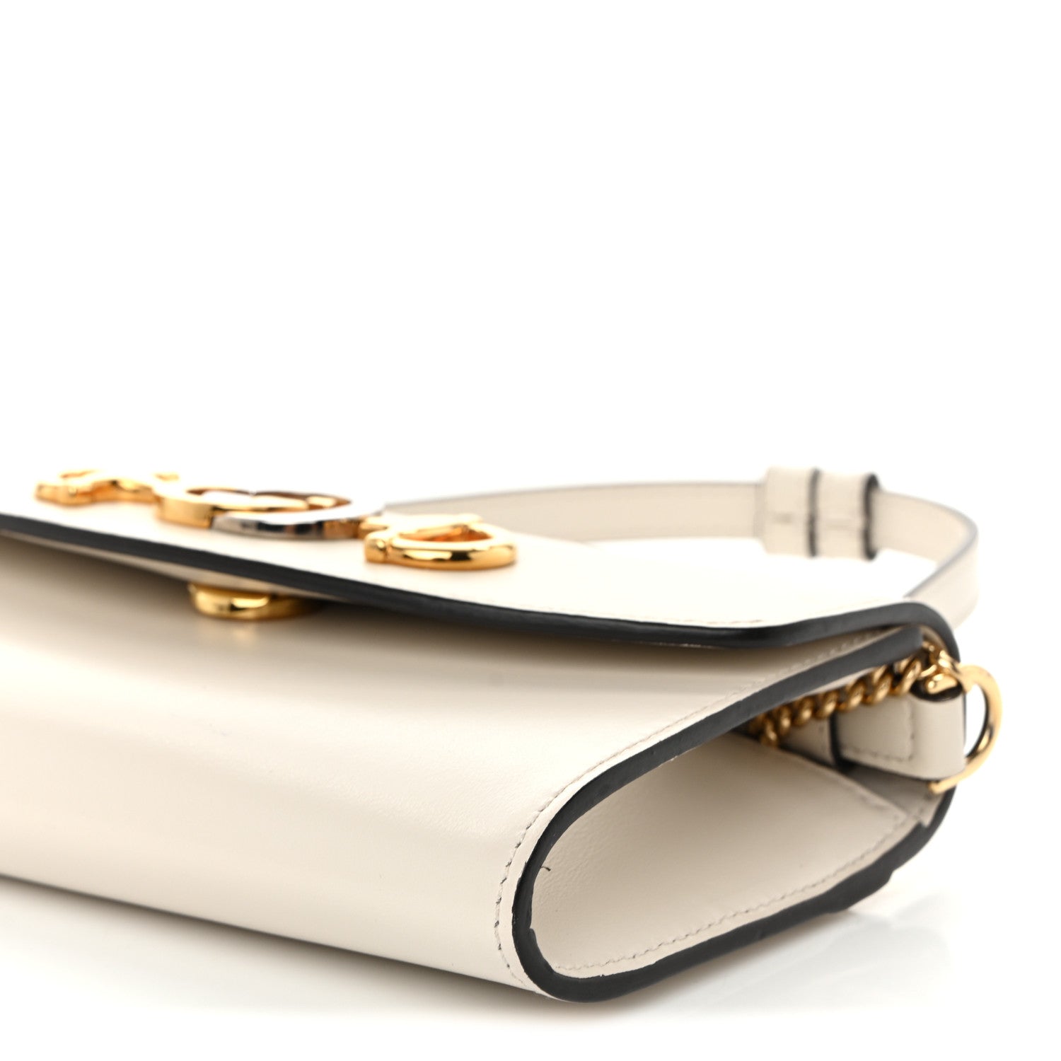 Gucci Smooth Calfskin Mini Zumi Shoulder Bag White 11 of 11