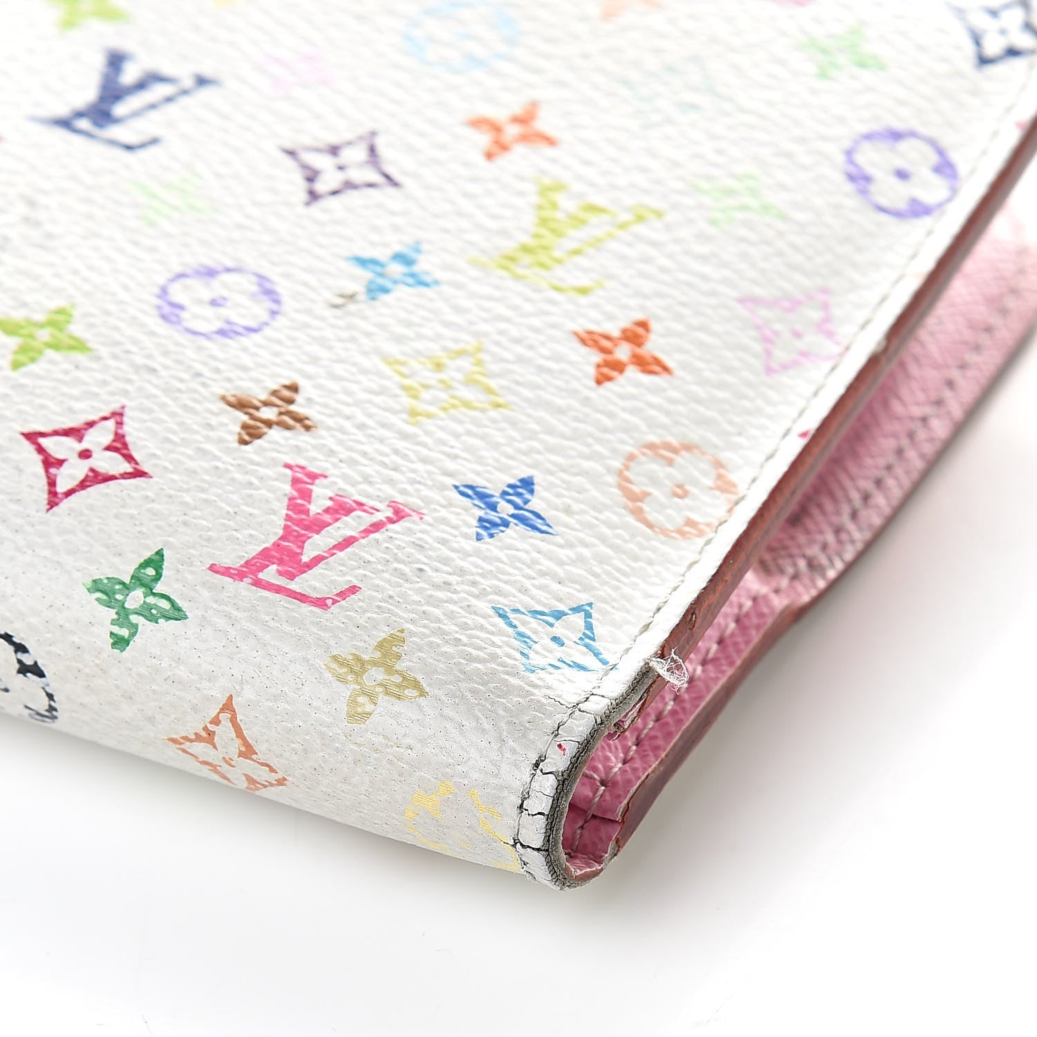 Louis Vuitton Monogram Multicolor Insolite Wallet White Litchi 15 of 18