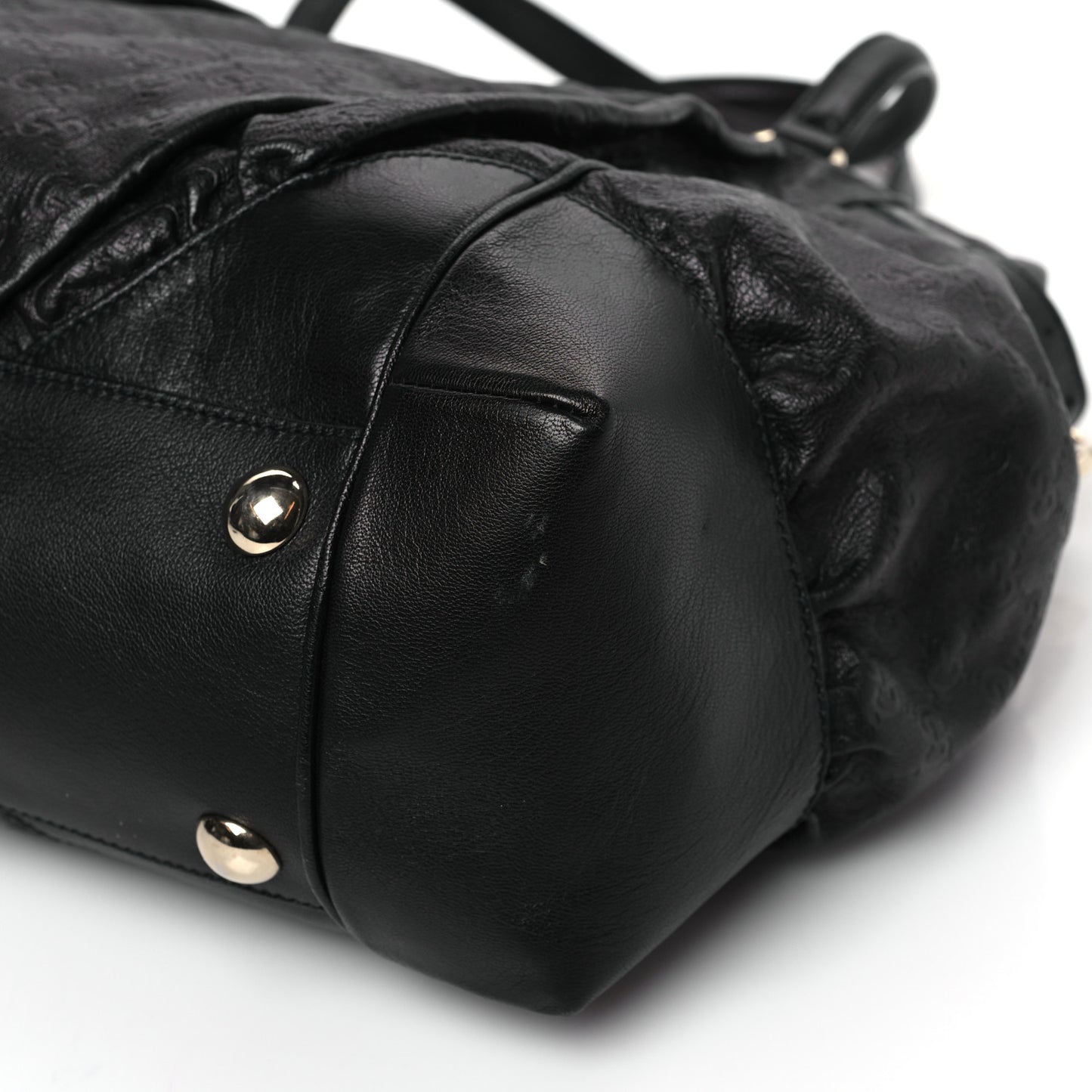 Guccissima Large Full Moon Tote Black