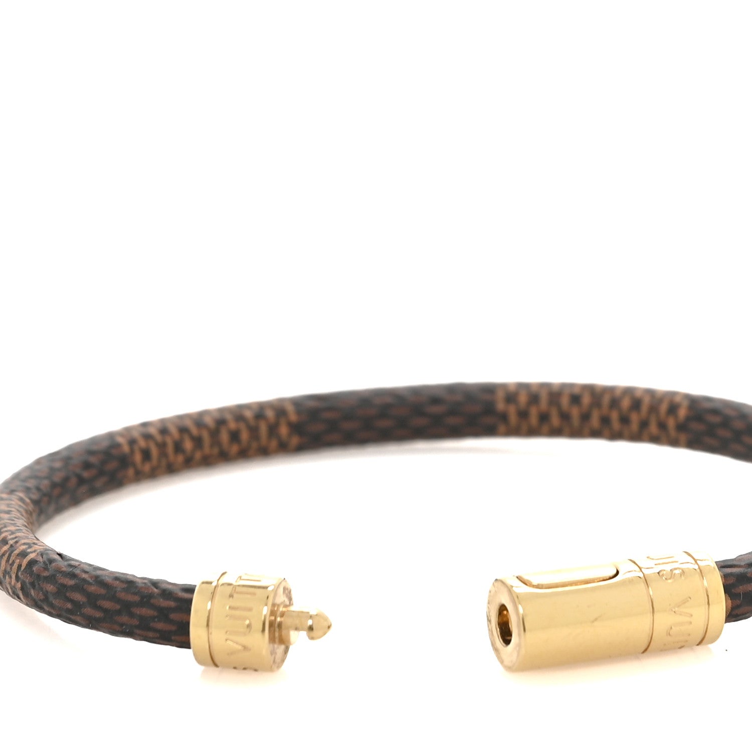 Louis Vuitton Damier Ebene Keep It Bracelet 19 4 of 4