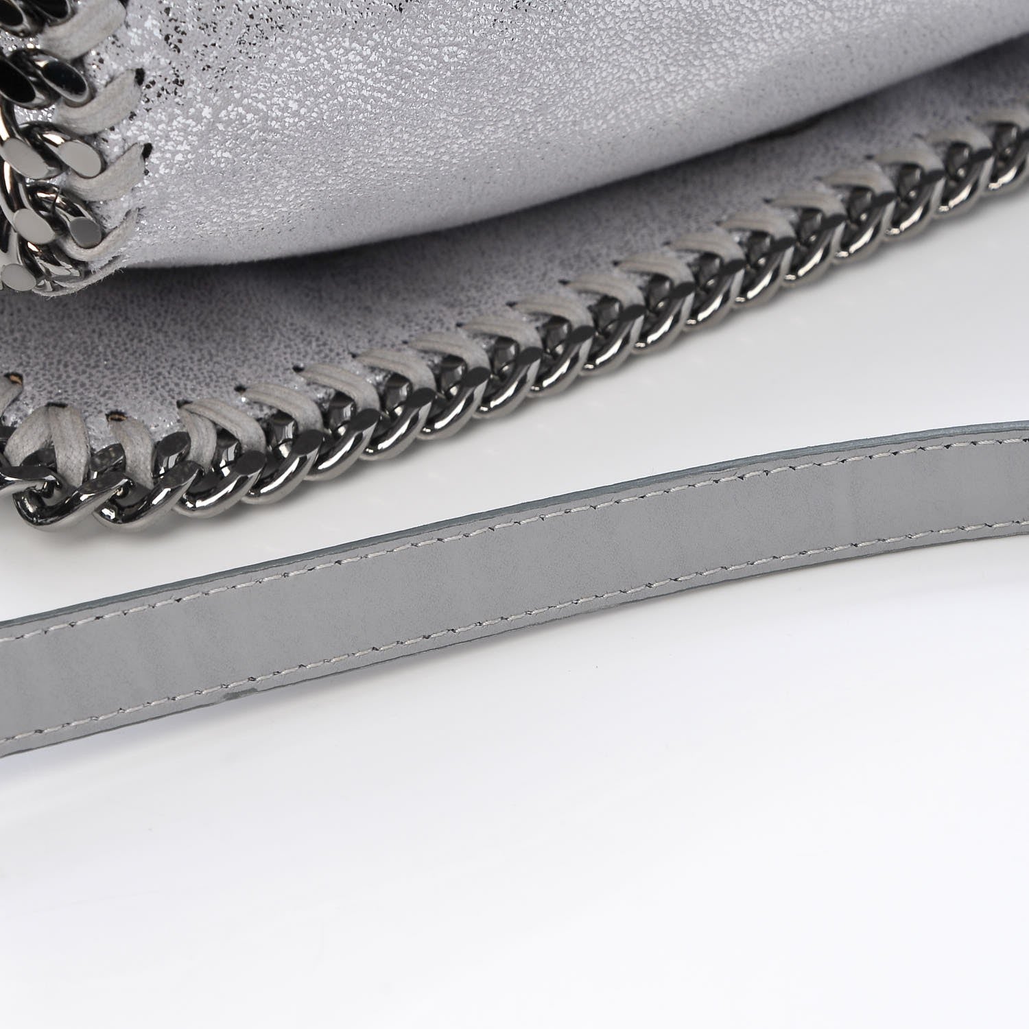 Stella McCartney Shaggy Deer Falabella Messenger Silver 10 of 11