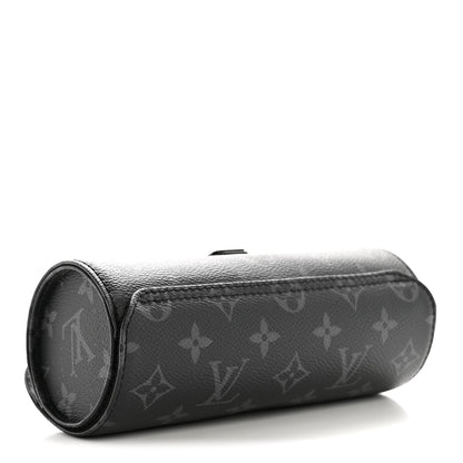 Louis Vuitton Monogram Eclipse 3 Watch Travel Case 4 of 8