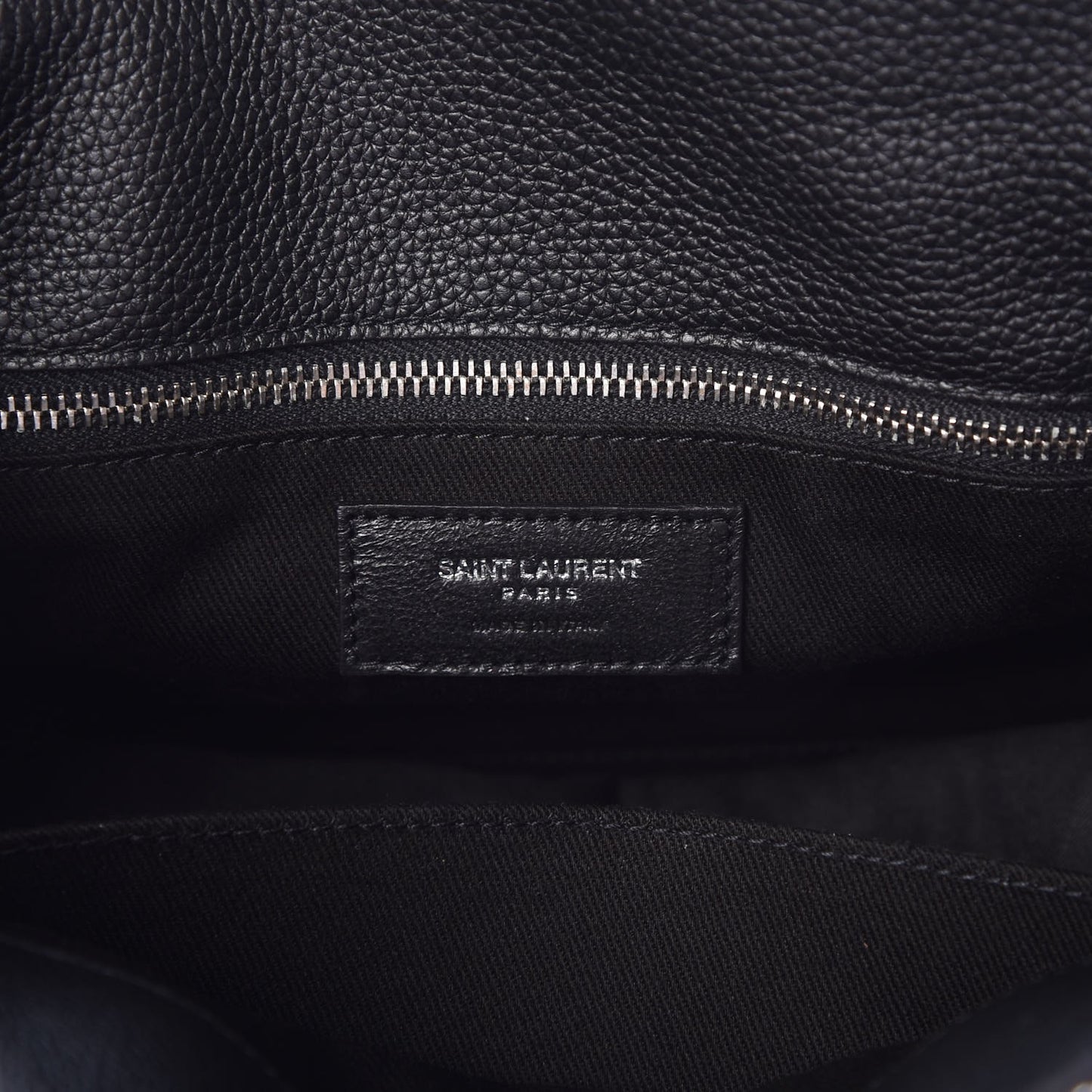 Grained Calfskin Baby Supple Sac De Jour Black