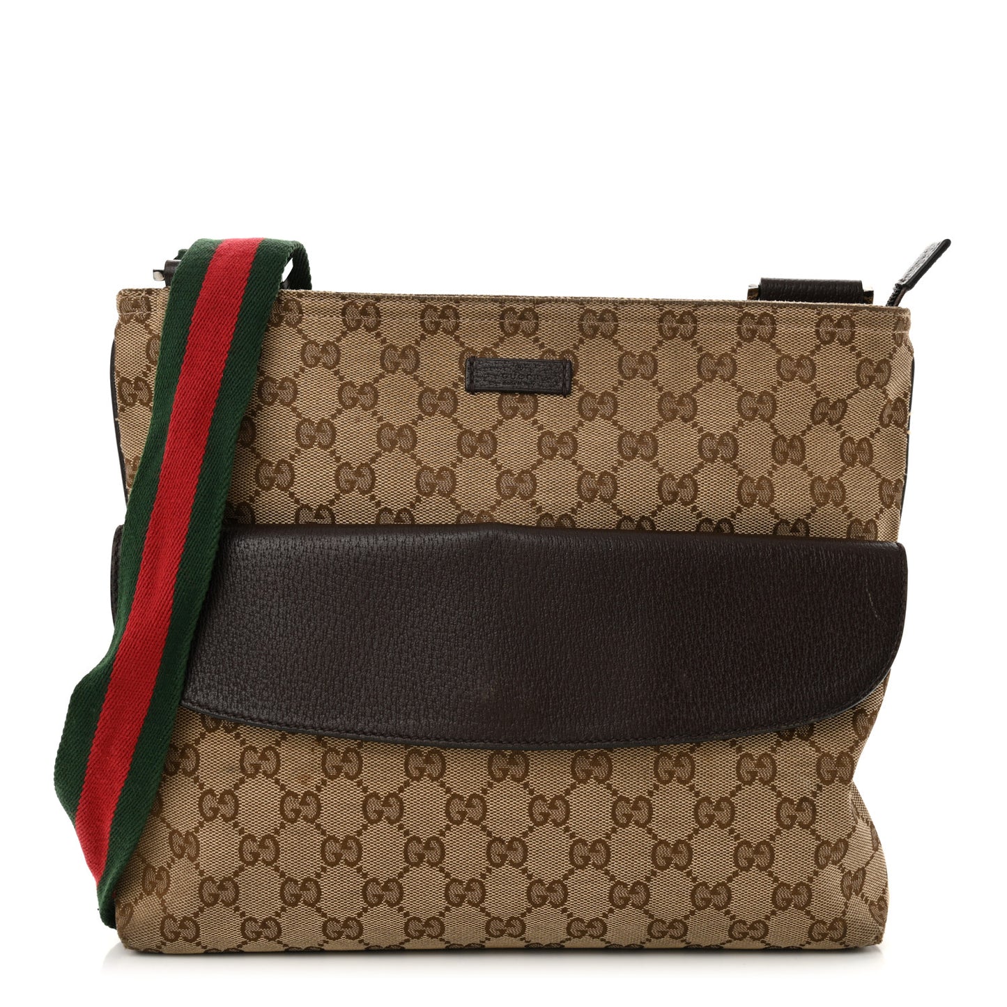 Monogram Signature Web Small Messenger Brown