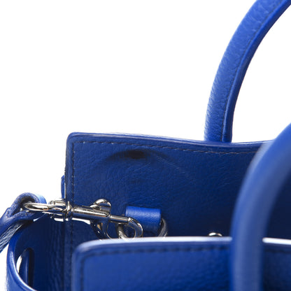 Givenchy Grained Calfskin Mini Horizon Satchel Blue 8 of 11