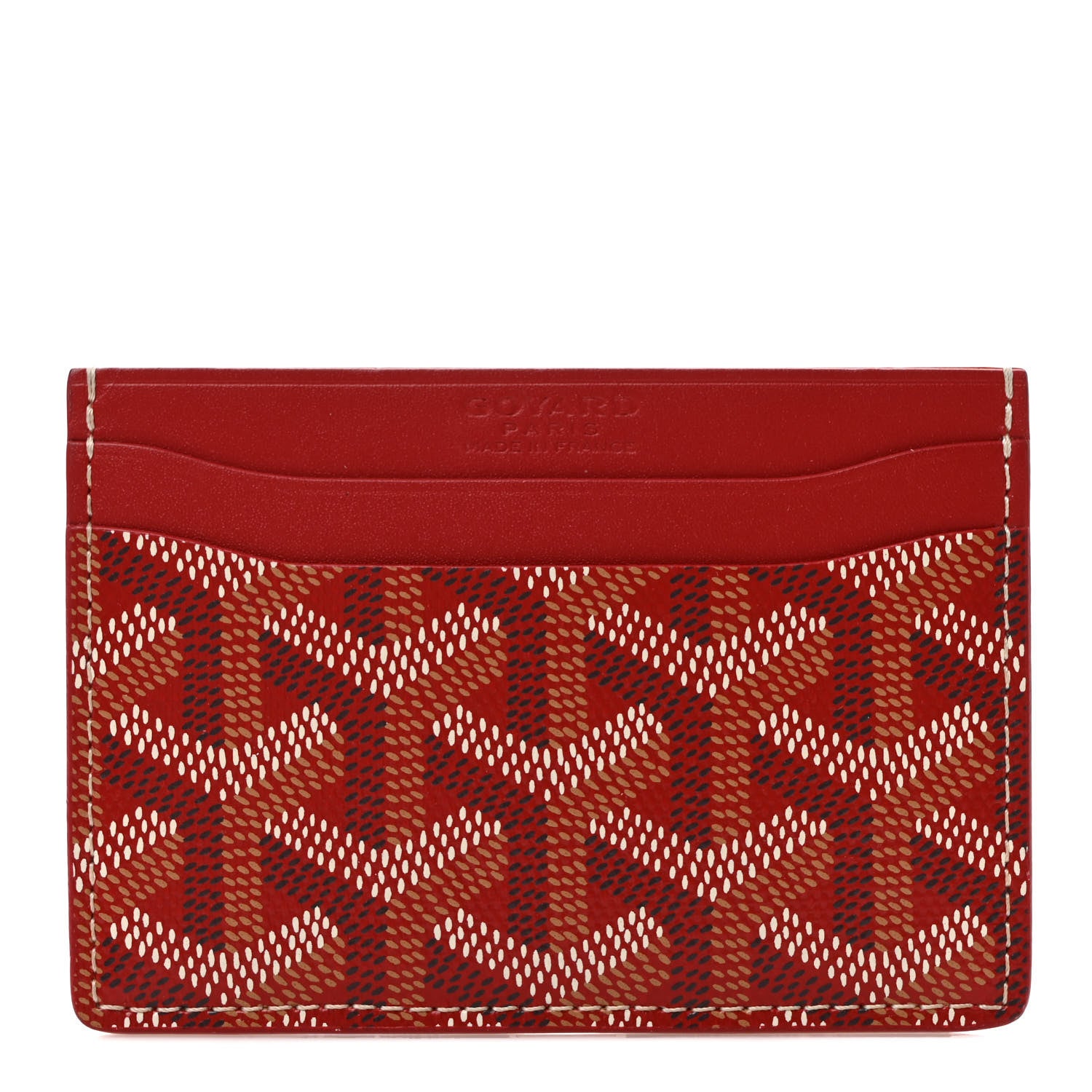 Goyard Goyardine Saint Sulpice Card Holder Red 1 of 6