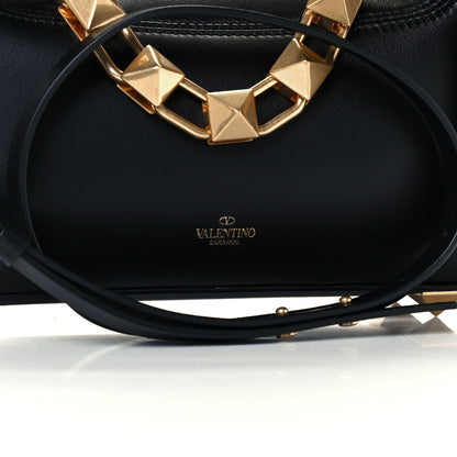 Valentino Garavani Nappa Stud Sign Hobo Black 8 of 10