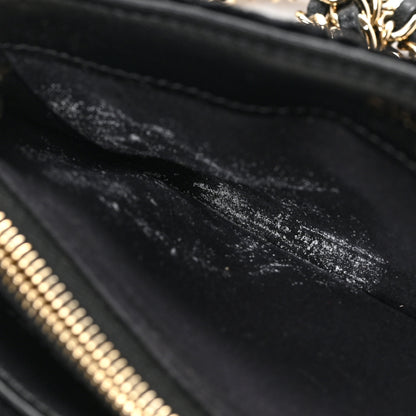 Chanel Velvet Quilted Small Clutch With Chain Black 10 of 11