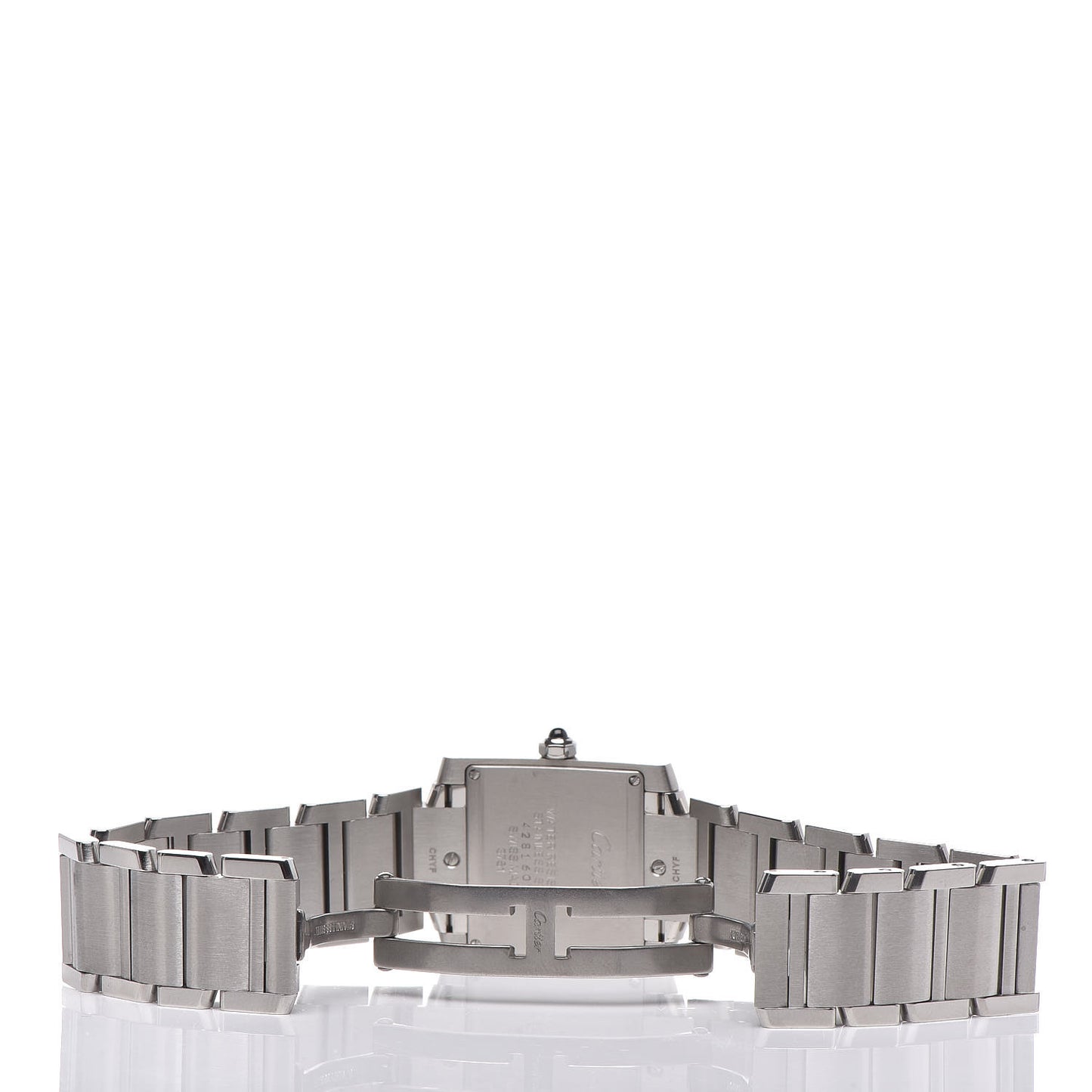 Stainless Steel 25mm Tank Francaise Quartz Watch