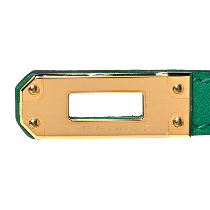 Hermes Swift Kelly Pochette Clutch Vert Vertigo 24 of 28