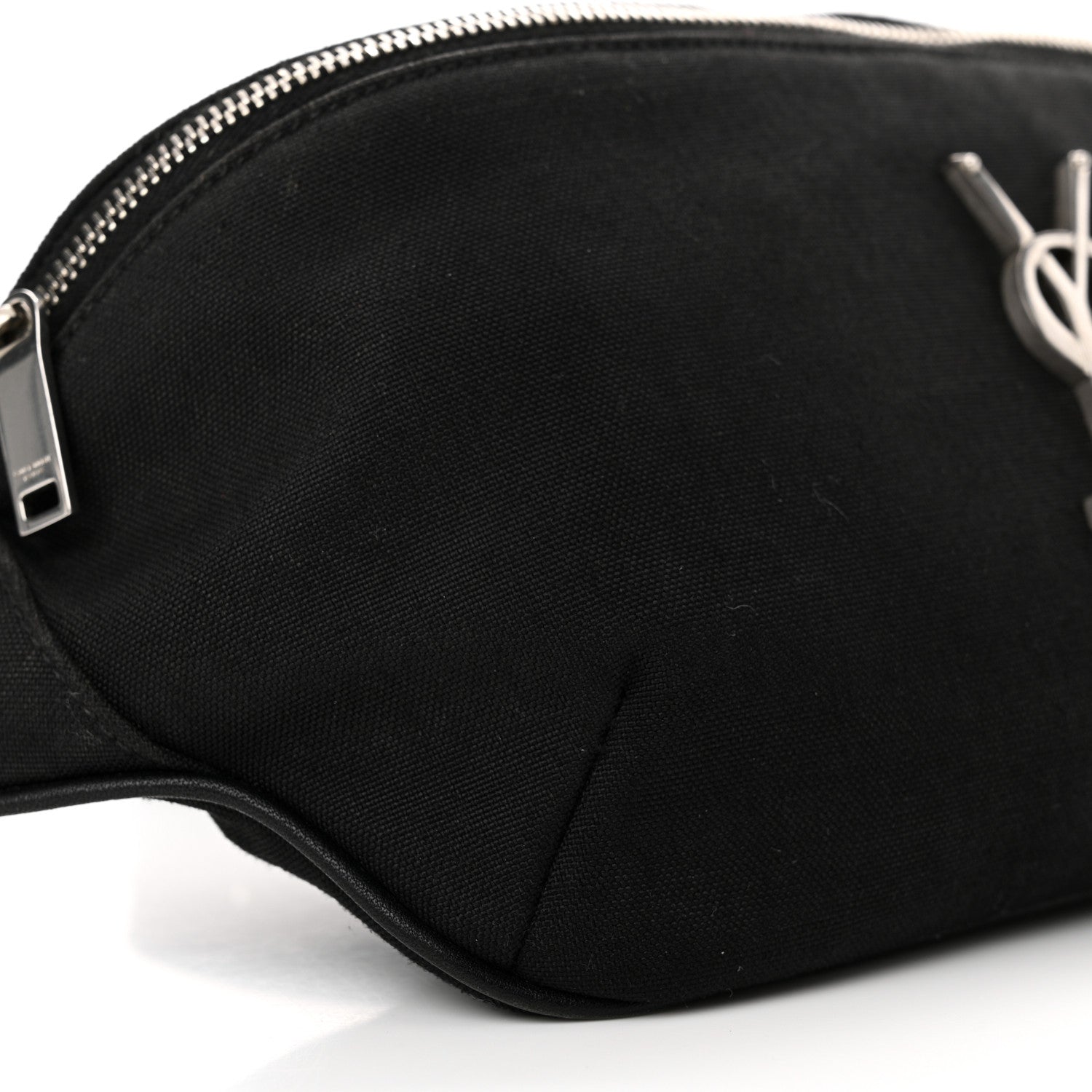 Saint Laurent Canvas Monogram Belt Bag Black 9 of 12