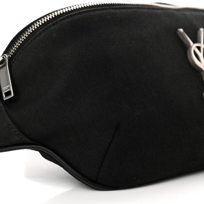 Saint Laurent Canvas Monogram Belt Bag Black 9 of 12