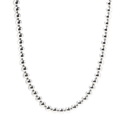 Tiffany Sterling Silver 10mm HardWear Ball Necklace 36" 1 of 6