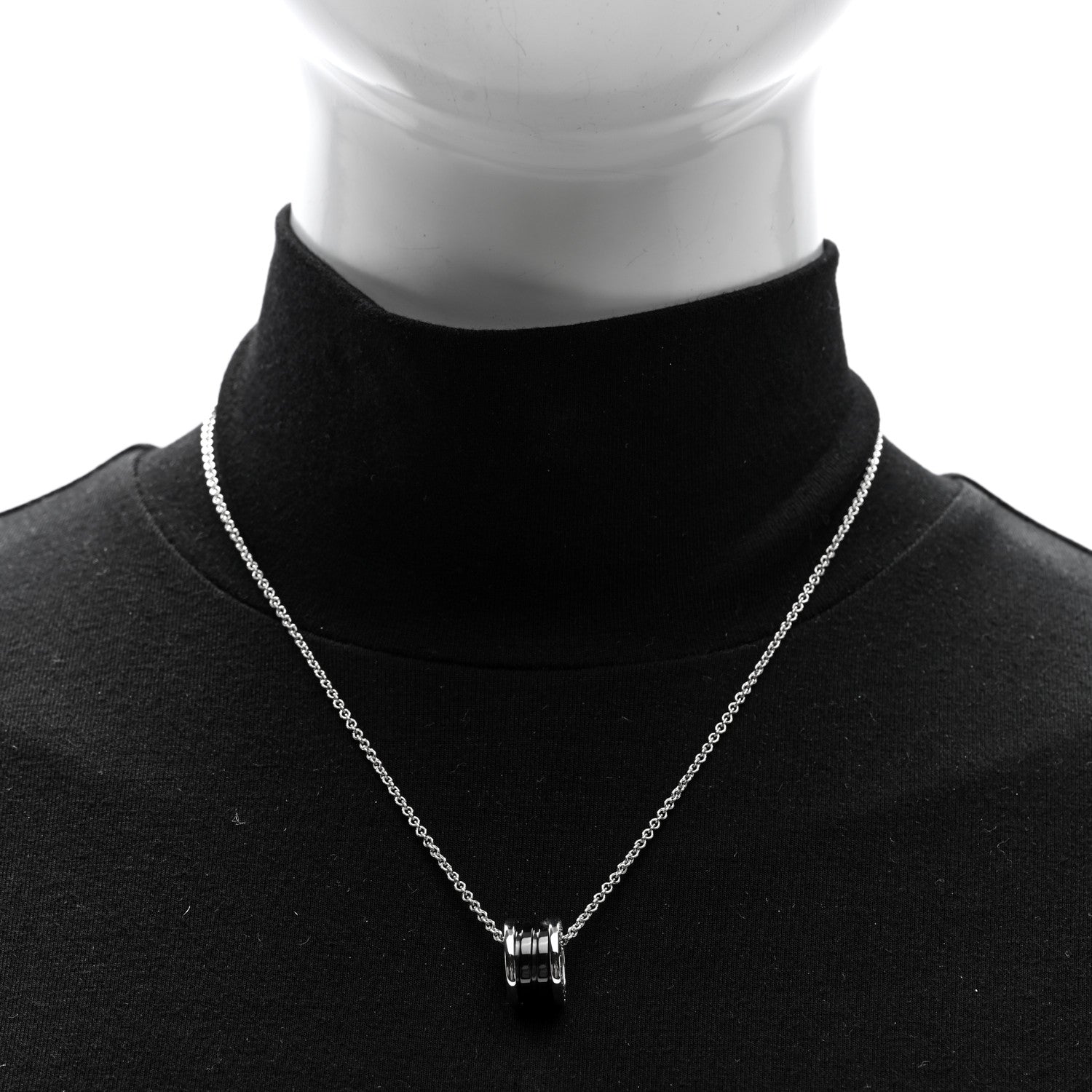 Bulgari Sterling Silver Ceramic Save The Children Pendant Necklace 3 of 5