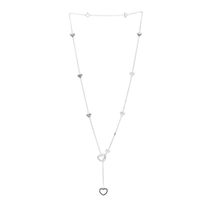 Tiffany Sterling Silver Heart Lariat Necklace 3 of 4