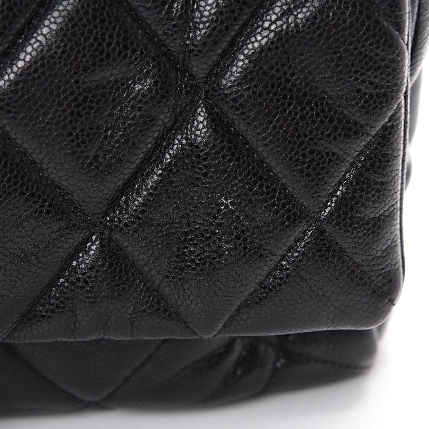 Chanel Glazed Caviar Medium Nature Flap Bag Black 15 of 15