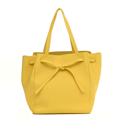 Celine Soft Grained Calfskin Small Belt Cabas Phantom Citron 1 of 12