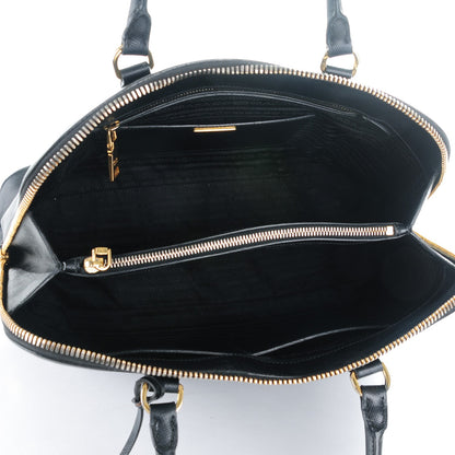 Prada Saffiano Lux Large Promenade Tote Black 5 of 9