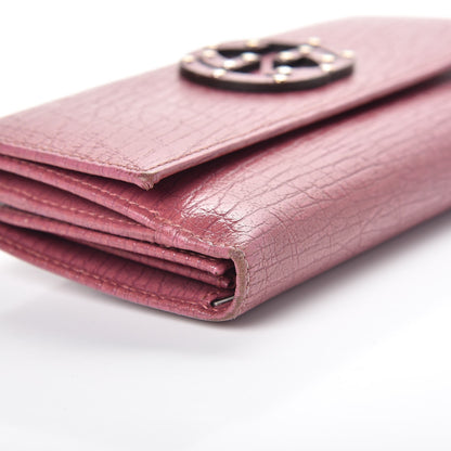 Gucci Calfskin Studded Soho Continental Wallet Peonia Flower 13 of 16