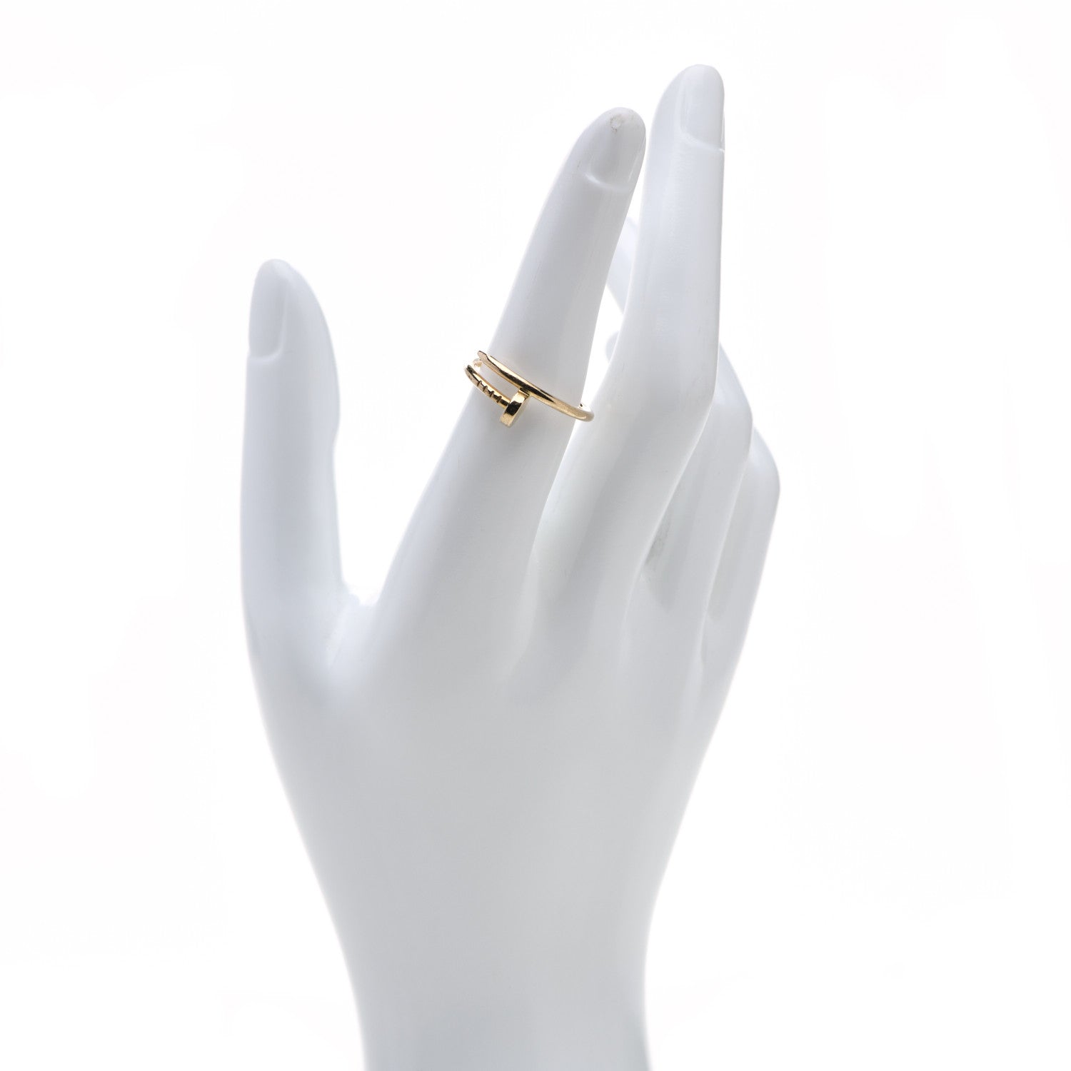 Cartier 18K Yellow Gold Small Juste Un Clou Ring 54 7 2 of 7