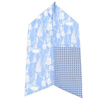 Hermes Silk Passementerie Maxi Twilly Cut Lavande Marine White 2 of 5