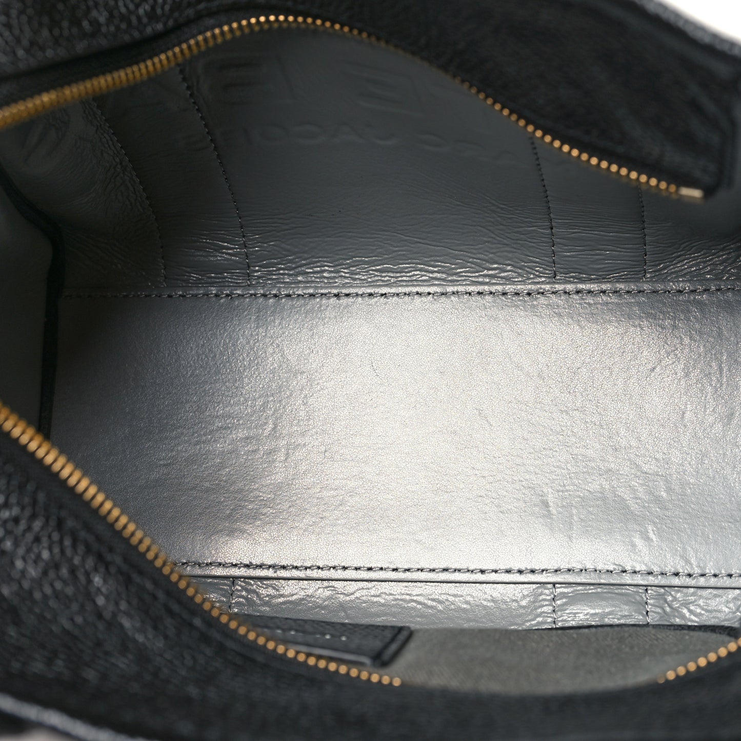Grained Calfskin Small The Tote Bag Black