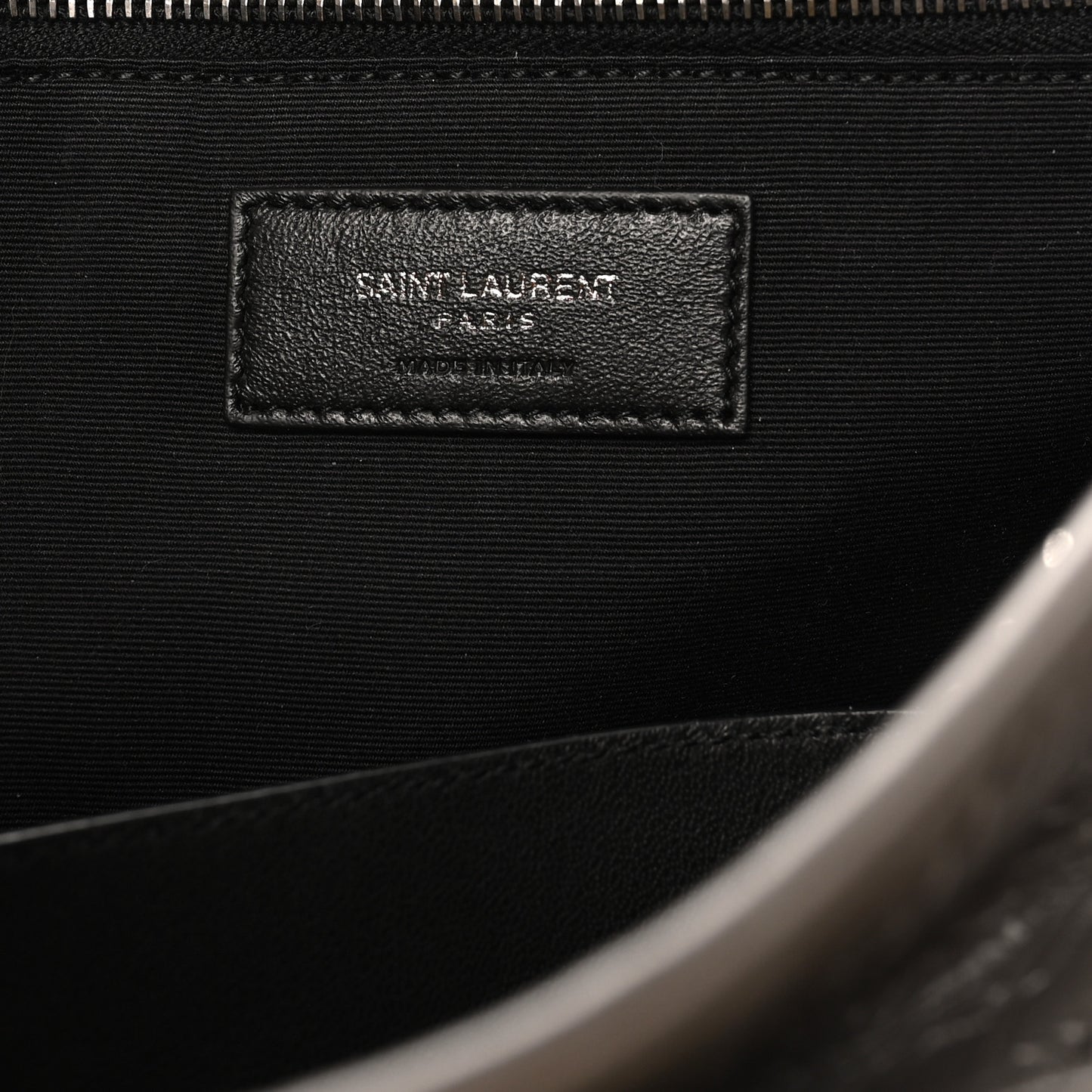 Crinkled Calfskin Matelasse Monogram Large Niki Chain Satchel Fog