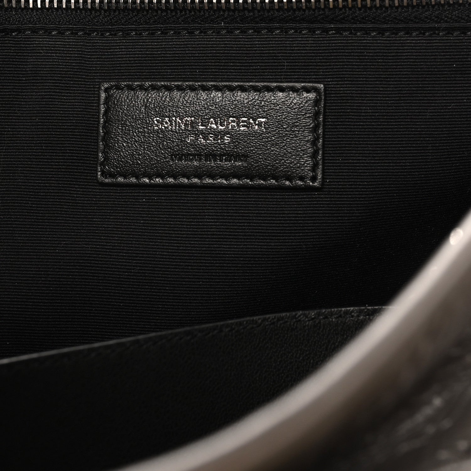 Saint Laurent Crinkled Calfskin Matelasse Monogram Large Niki Chain Satchel Fog 6 of 10