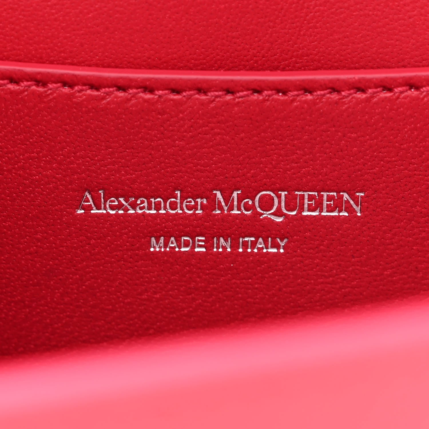 Alexander McQueen Calfskin Small Slash Bag Fuscia Lipstick 6 of 10
