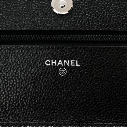 Chanel Caviar Quilted Wallet on Chain WOC Black 5 of 11